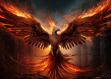 Mystical Phoenix Bird