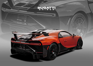 bugatti chiron orange