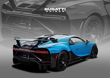 bugatti chiron blue
