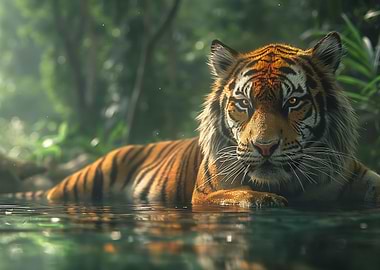 Tiger in the Jungle