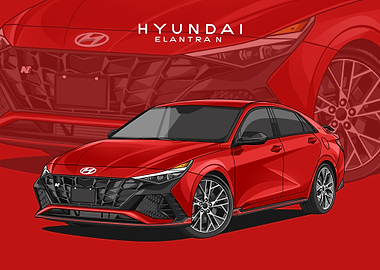 hyundai elantra n red