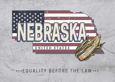 Nebraska Map United States
