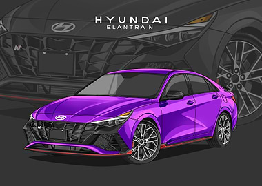 hyundai elantra n violet