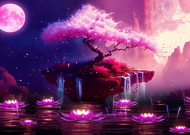 Cherry Blossom Japan Art