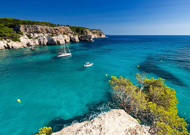 View on sea bay and sky