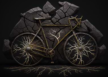 Abstract bicycle art