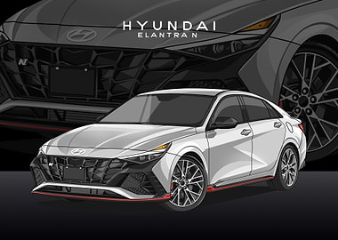 hyundai elantra n white