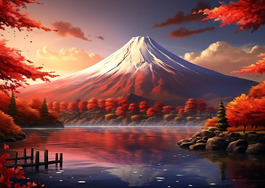 Fuji Mountain Landscape