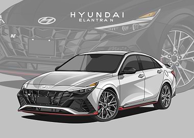 hyundai elantra n white