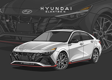 hyundai elantra n white