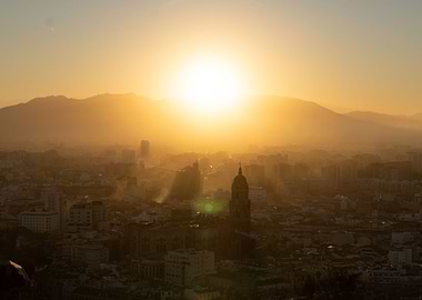Sunset Over Malaga