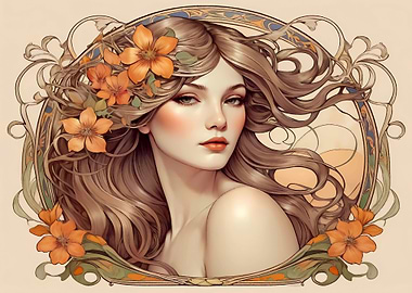 A graceful woman with