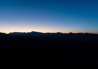 Mountain Range Dusk