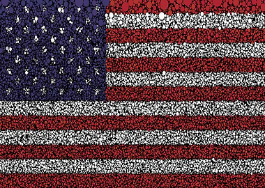 america Flag Circles