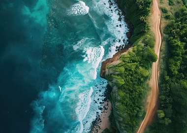 Aerial Aqua Tranquility