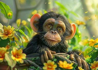 baby chimp