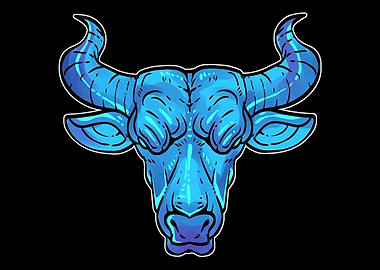 Colorful Taurus Animal Lov