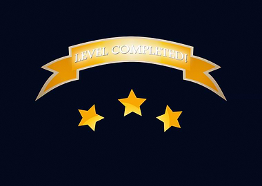 Level completed nice stars