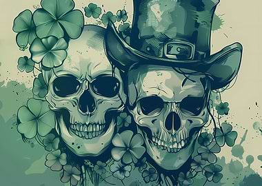 St Patricks Day Skulls