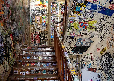 Graffiti stairwell