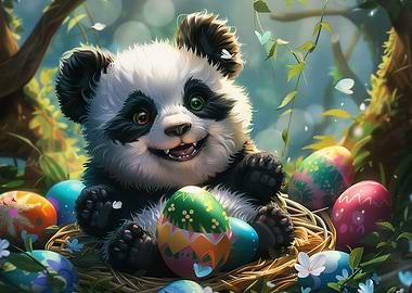 easter panda