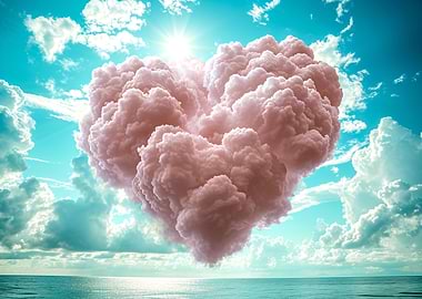 Heart shaped cloud