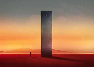 deserted and alone sunset