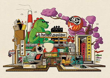 japan minimalist poster