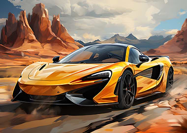 Flash Car in the Desert