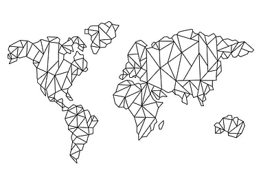Geometric world map