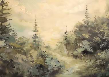 Vintage Spring Landscape