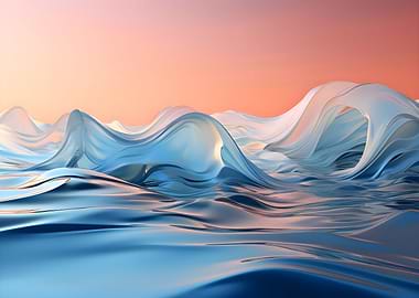 Glossy Ocean Waves