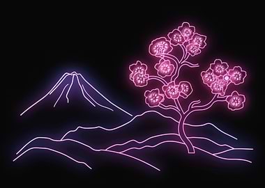 Landscape Light Neon Japan