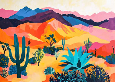 Abstract Desert Landscape