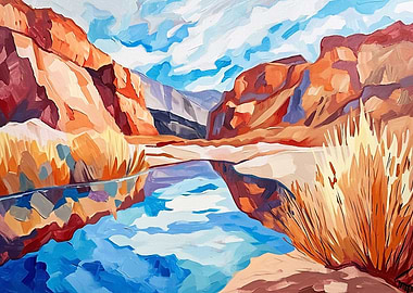 Desert Canyon Landscape