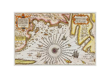 Map of the Coast of Sweden