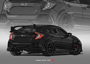Civic type R black
