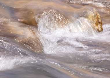 Tiny waterfall in stream