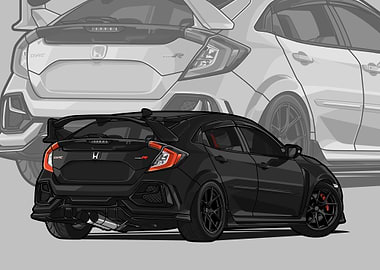 Civic type R black