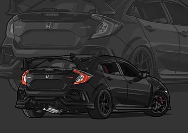 Civic type R black