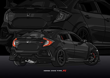Civic type R black