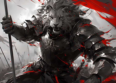 Lion Leo Warrior Knight
