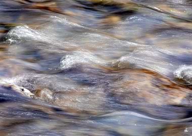 Abstract waves flowing