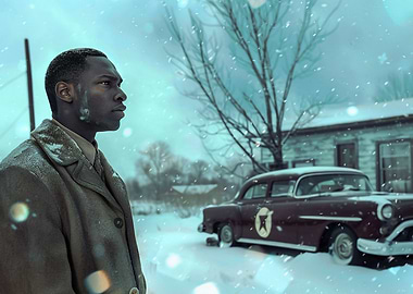 Atomic Snowscape A Vintag