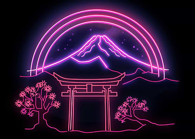 Fuji Light Neon Japan
