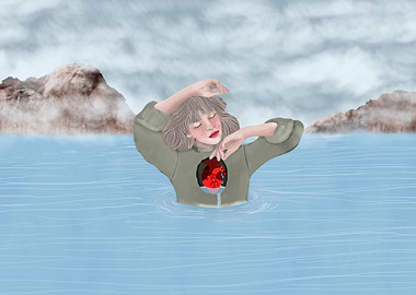 Surreal anatomical heart