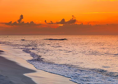 Sunset on an exotic island