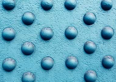 Blue Industrial Bolts