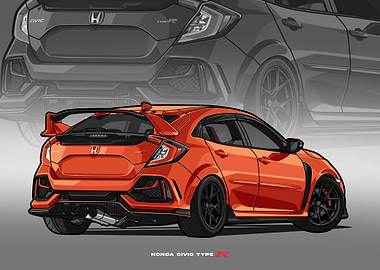 civic type r orange