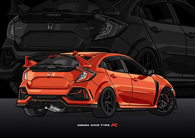 civic type r orange